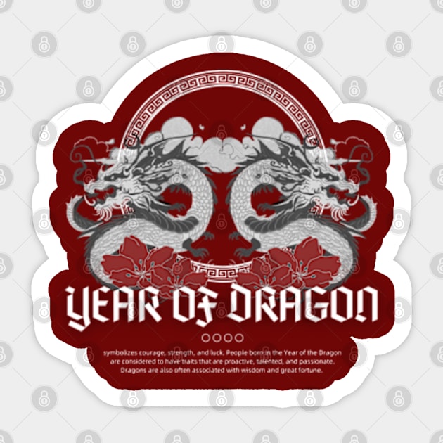 Year of Dragon Chinese Lunar Year 2024 Sticker by RCKZ